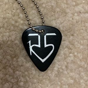 R5 Guitar Pick Necklace